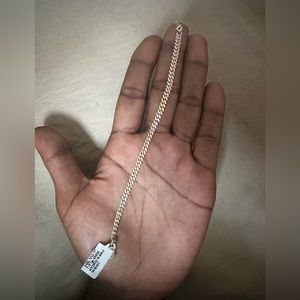 4mm diamond Cuban link bracelet